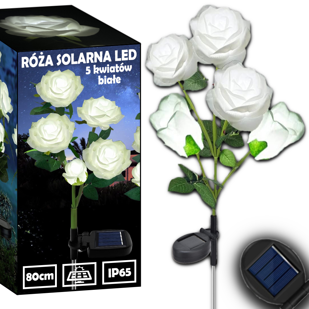 Solárna lampa YoloDiem, biela, 80 cm, 1 ks.